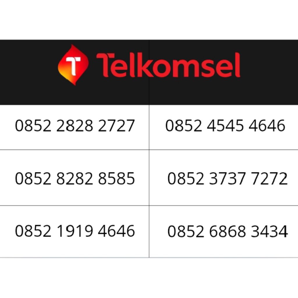 nomor cantik telkomsel 12 digit bonus kuota 100GB
