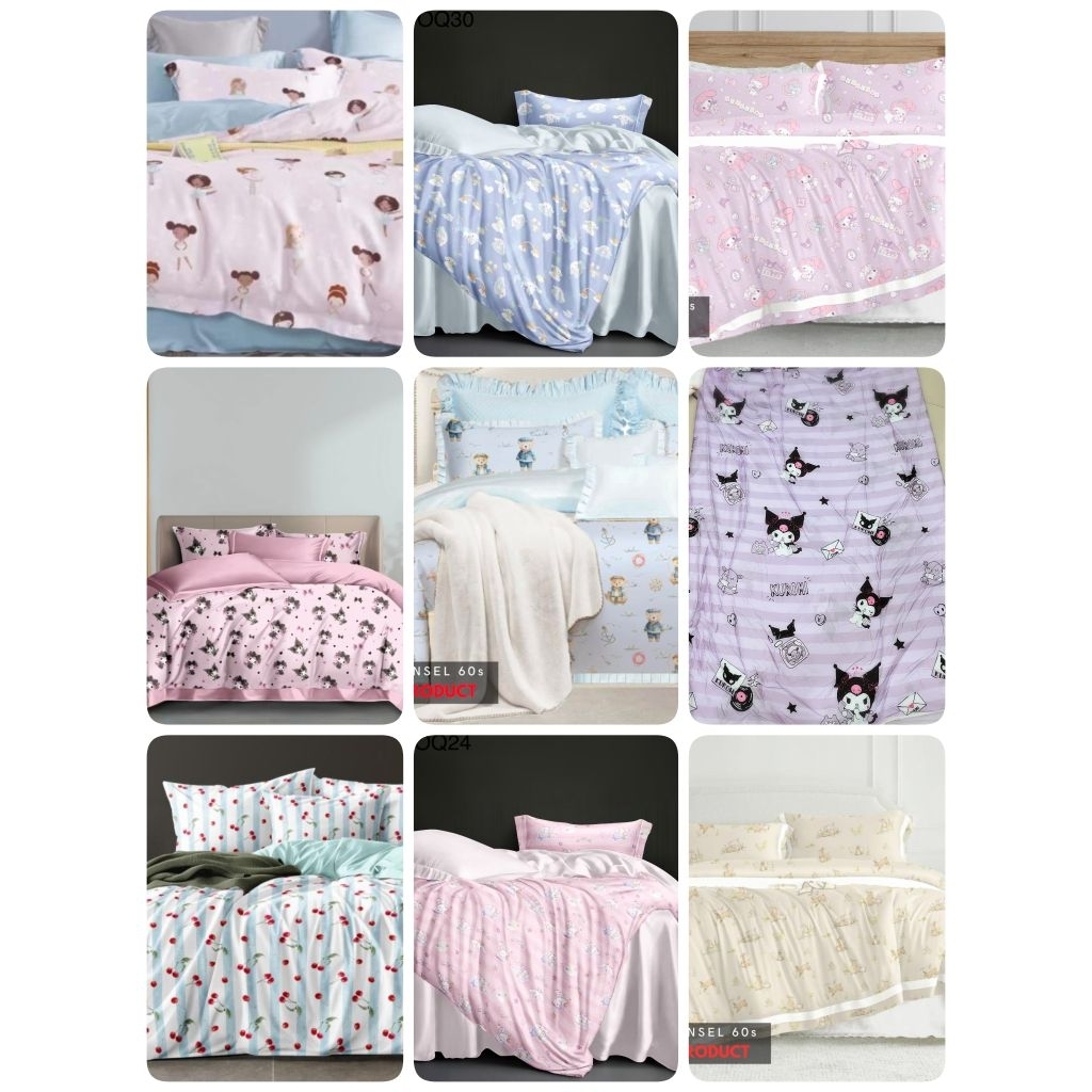 SPREI SUTRA ORGANIK 60S READY STOCK SPREI SUTRA 120X200 160X200 180X200