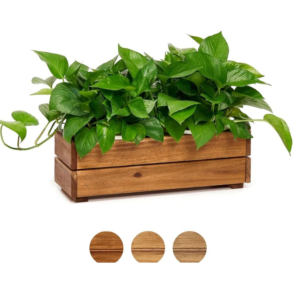 Pot Kayu Persegi Panjang