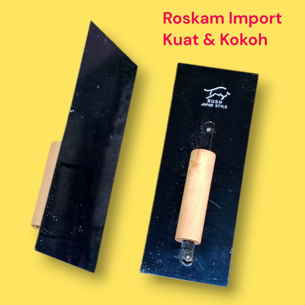 Raskam / Roskam Baja - Roskam Acian Plat Baja Biru Ukuran 28cm