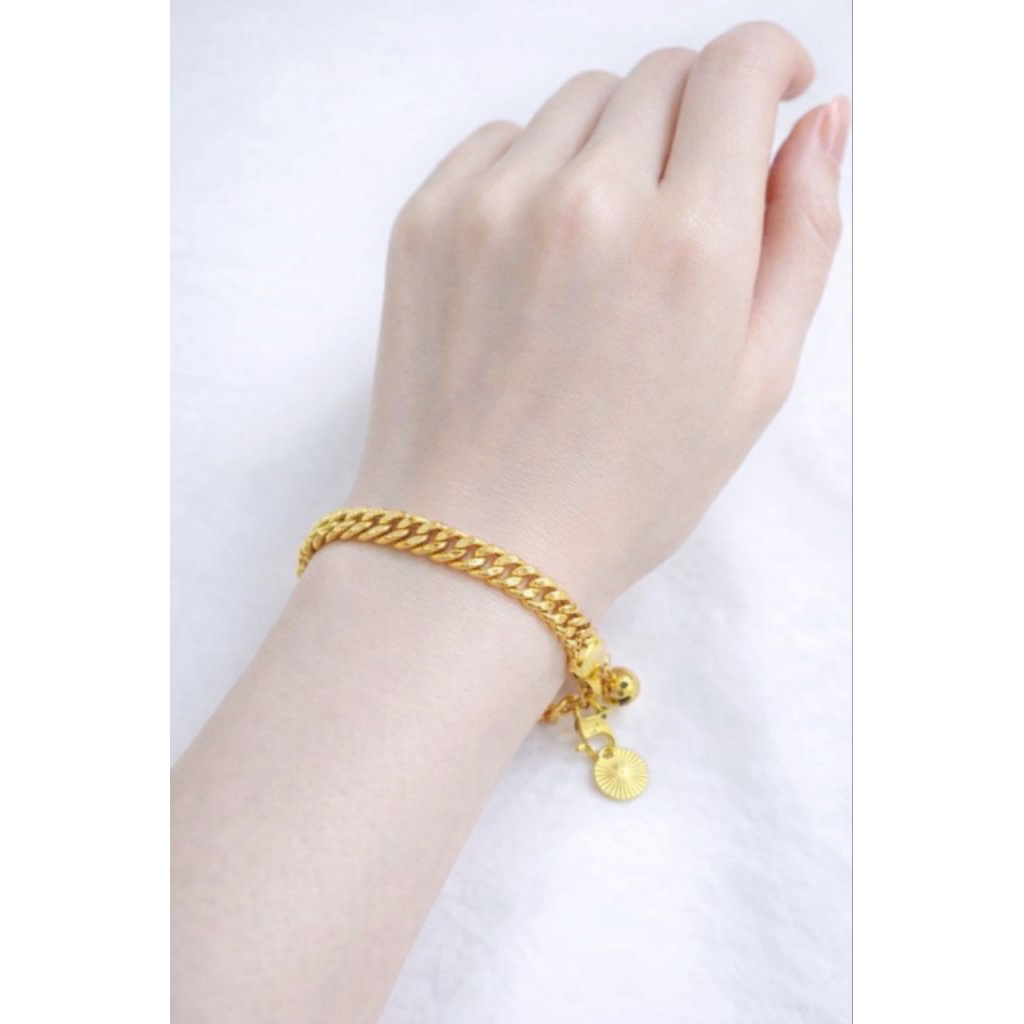 GELANG TIKAR XUPING LAPIS EMAS 24K