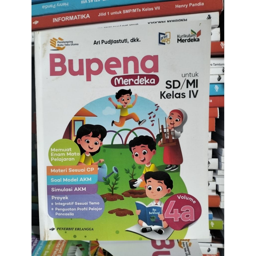buku bupena p5 kelas 4A Erlangga