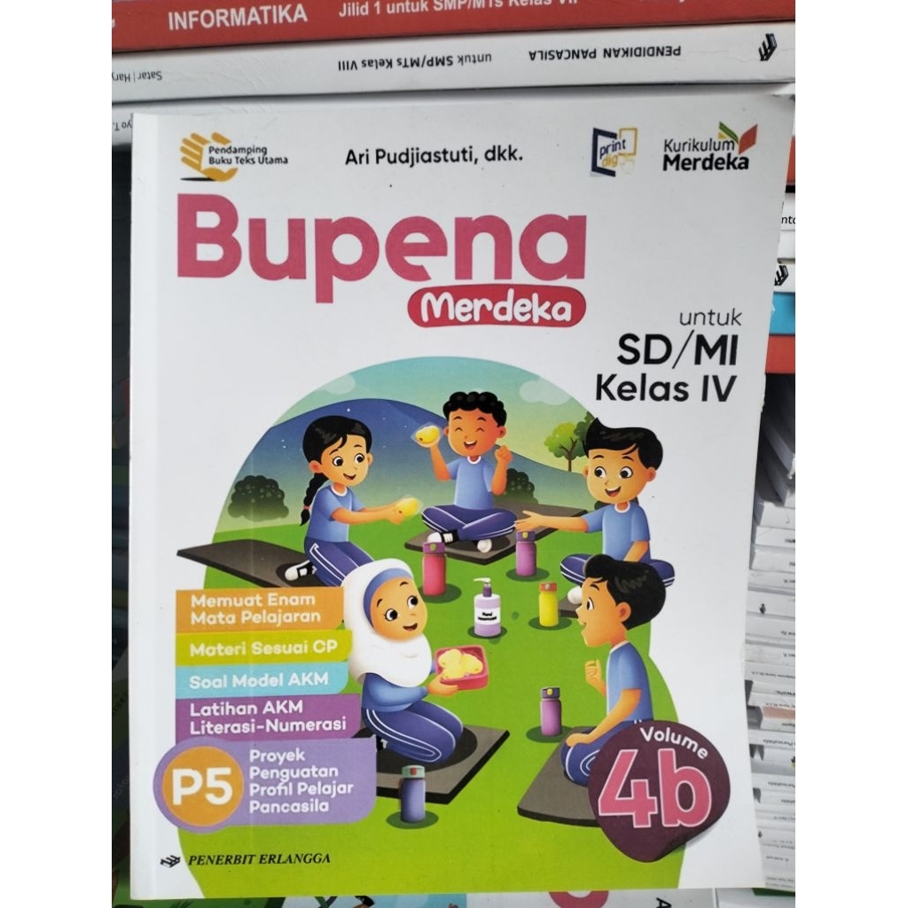 buku bupena p5 kelas 4B Erlangga
