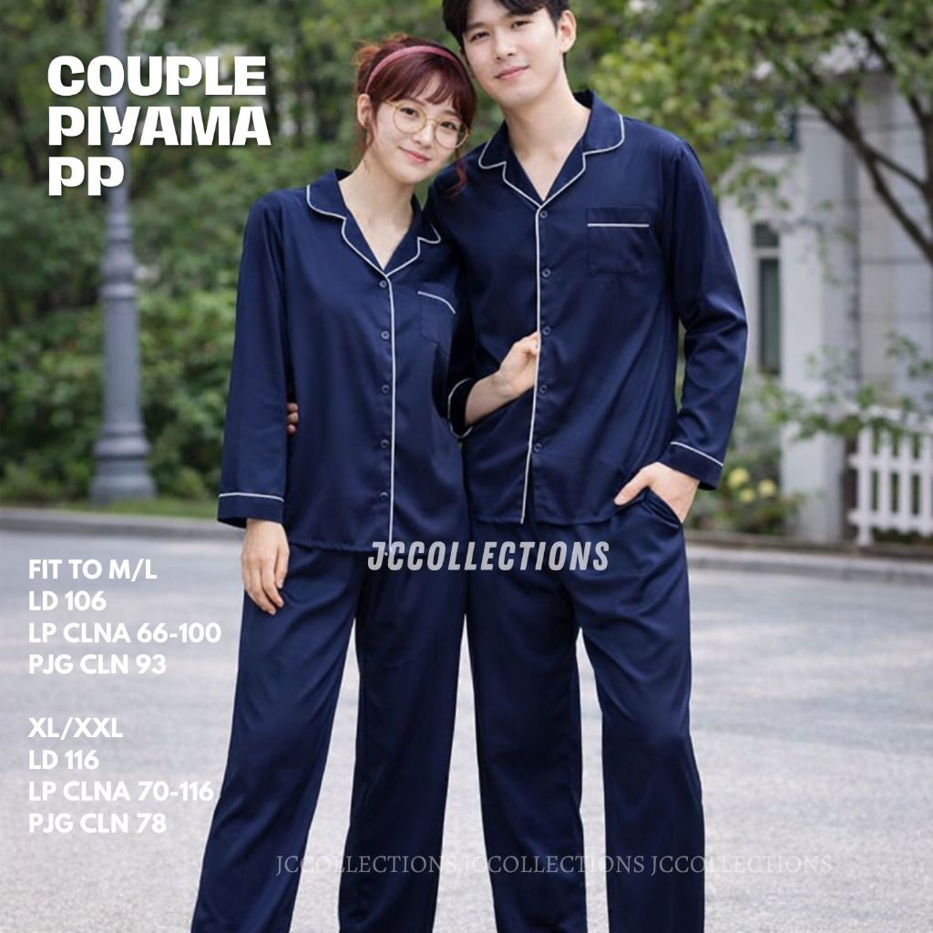 Baju Tidur couple pasangan murah / piyama couple pasangan / Piyama Satin Couple  - JCCollections