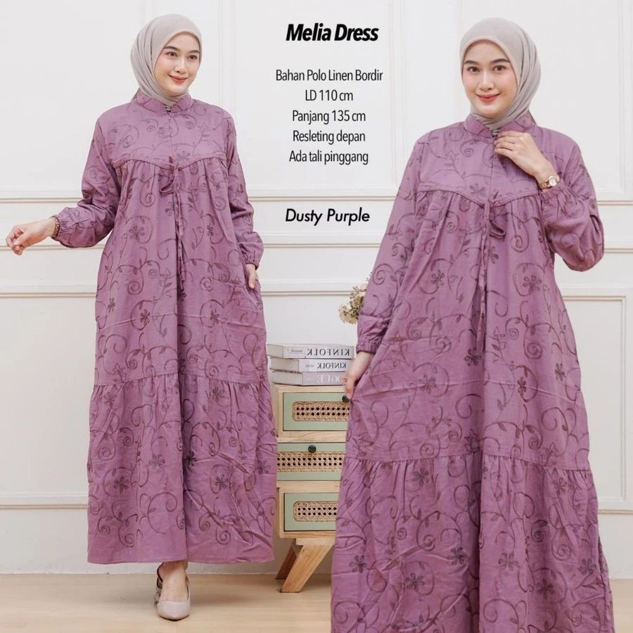Gamis Lebaran Wanita Terbaru 2026 Baju Pengajian Ibu Pernikahan Set Gamiss Hijab Dres Brokat Muslima