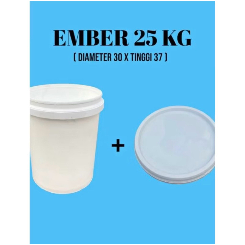 ember putih tutup segel 20L/25kg