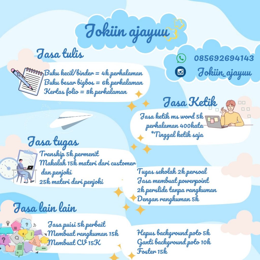 Jasa joki tugas dan apapun