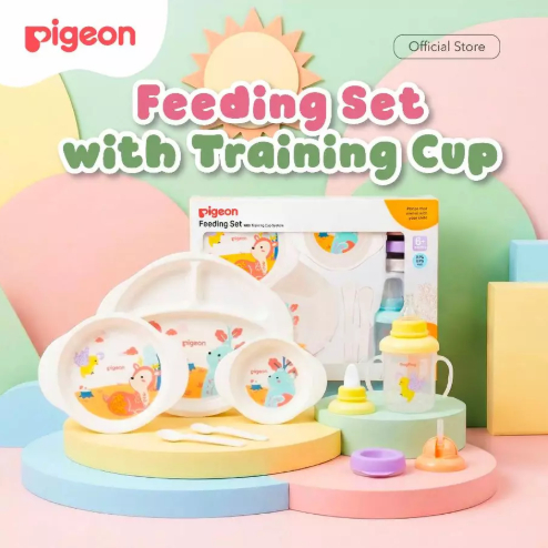 PIGEON Feeding Set /Alat Makan Bayi Set | Perlengkapan Makan Bayi