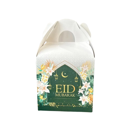 Gable Box Motif Sparkling Green Packing Hampers Lebaran