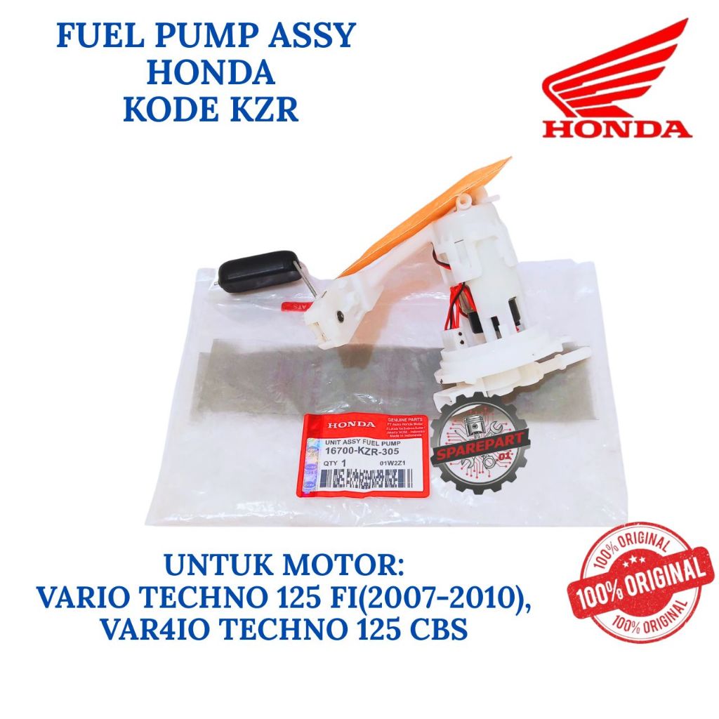 FUEL PUMP ASSY ORIGINAL HONDA KODE KZR VARIO, FUEL PUMP ASSY VARIO TECHNO 125 FI( 2007-2010), VARIO 