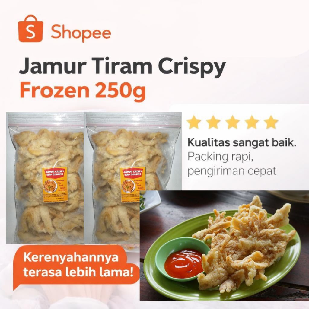 JAMUR CRISPY FROZEN SIAP GORENG