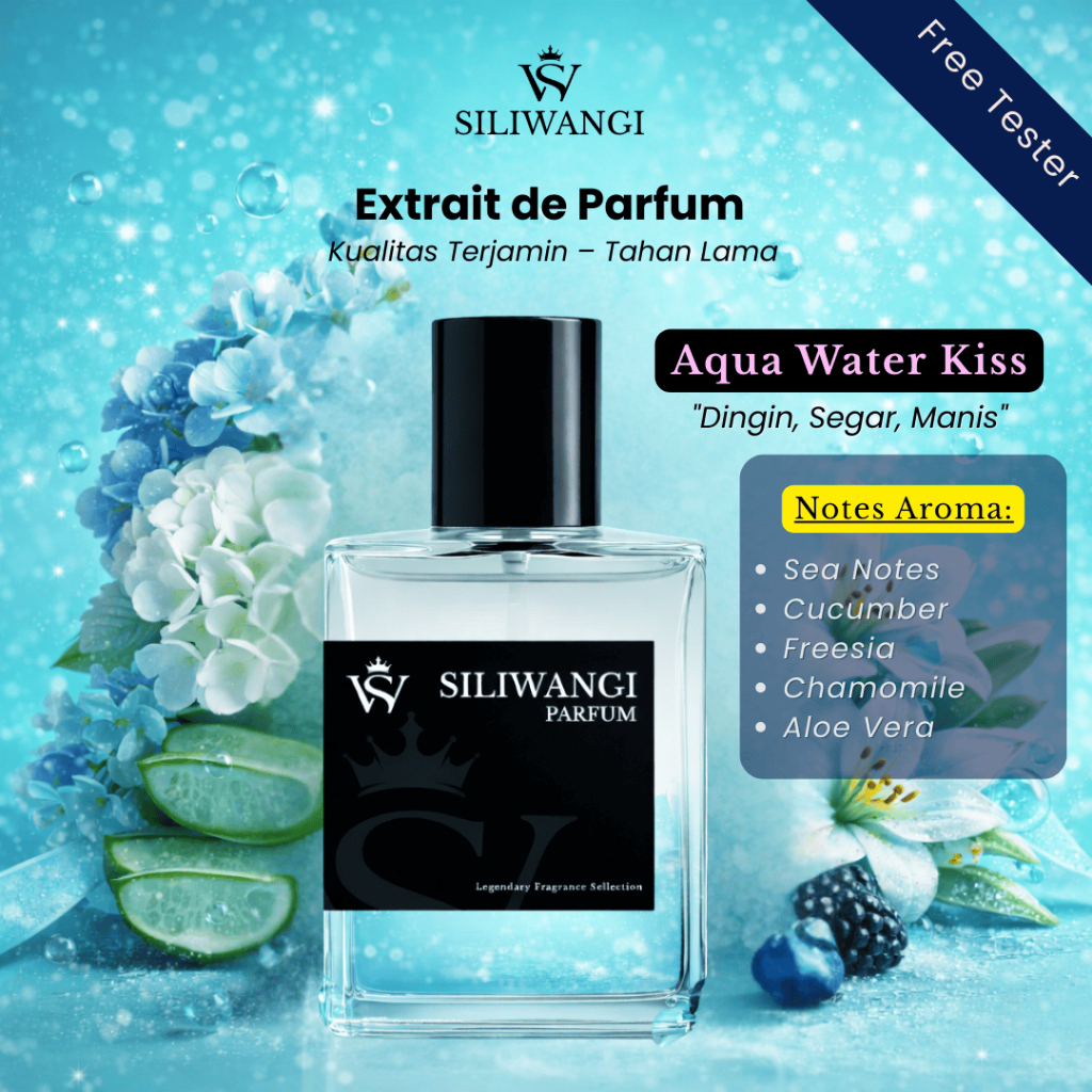 [Aqua Kiss]Parfum Pria Wanita Wangi Tahan Lama Inspired ukuran 30 ml Inspired By Siliwangi Parfum