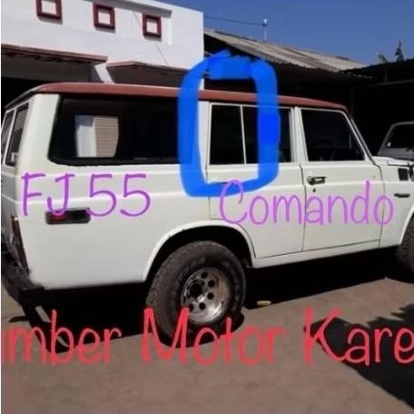 Karet Kaca Mati Pintu Tengah FJ55 FJ 55 Toyota Commando