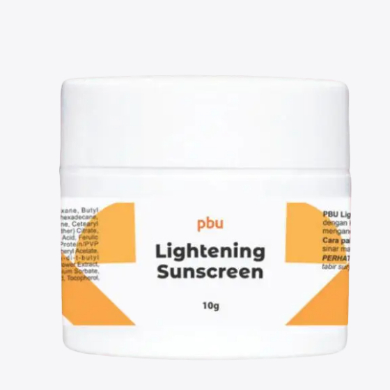 PBU Lightening Sunscreen 10gr - Mencerahkan Kulit dan Melindungi Kulit dari Sinar Matahari