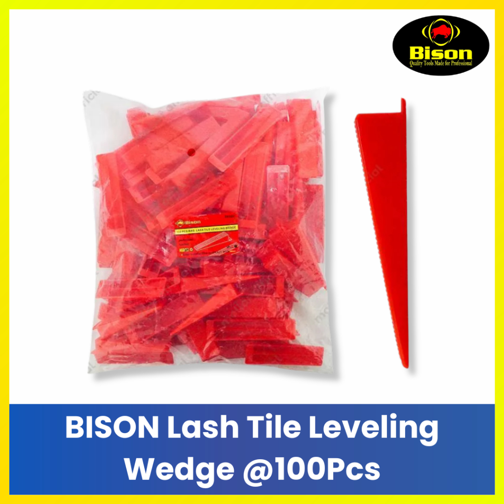 BISON Tile Leveling Wedges 100/Bag - Baji Perata Ubin Lantai & Dinding