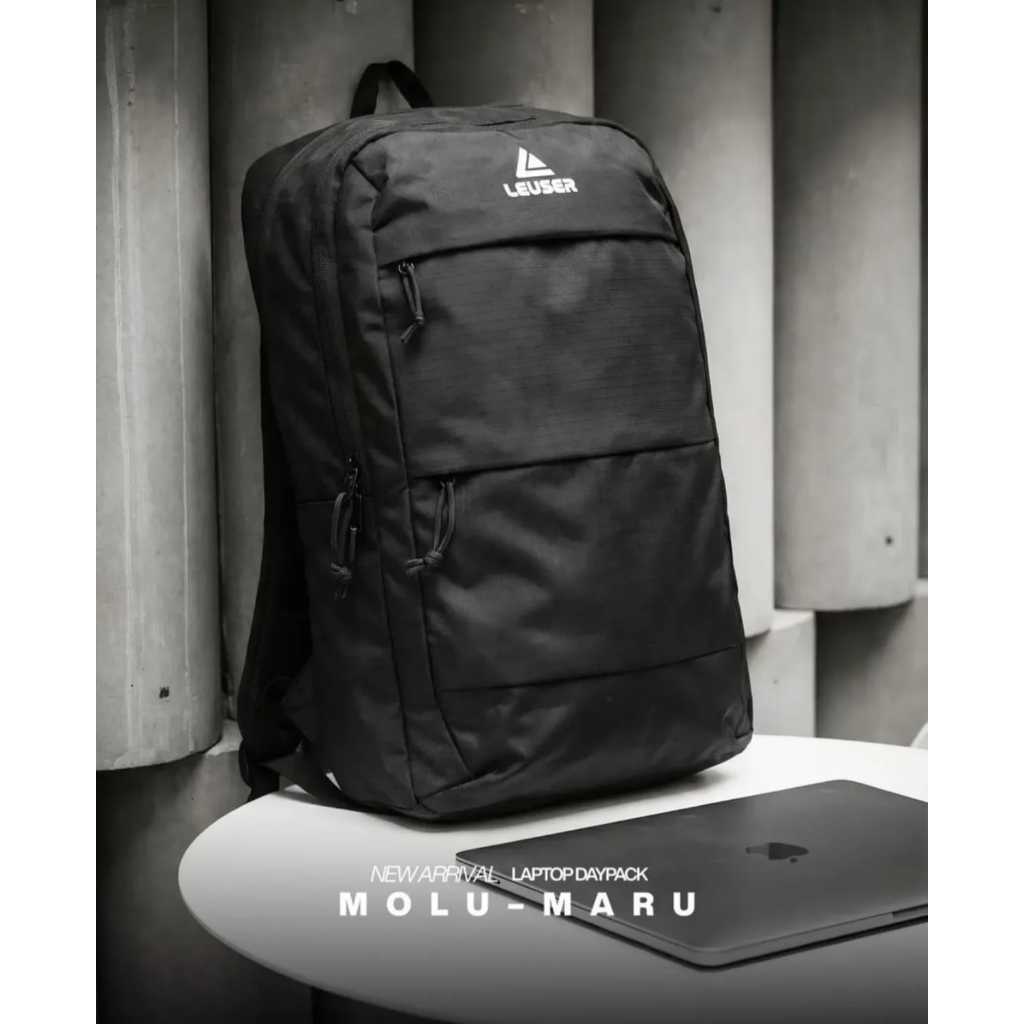LEUSER DAYPACK LAPTOP MOLU-MARU BLACK