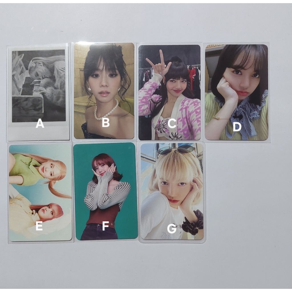 Photocard Jisoo Blackpink ME solo official Fansign lisa rose jennie unit pola