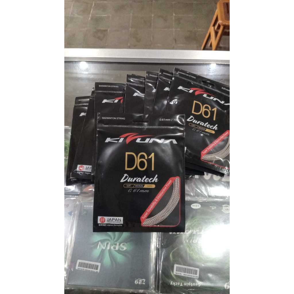 Senar String KIZUNA D61 Duratech | 0.61 mm Senar Raket Badminton Bulutangkis
