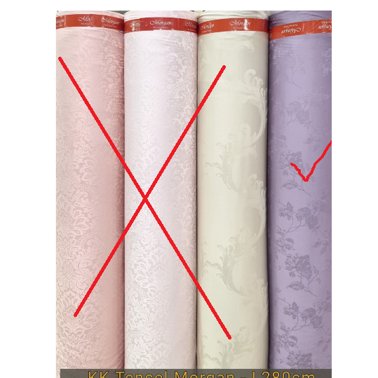 Kain Tencel Kingkoil Jacquard lebar 280 Ungu Tua