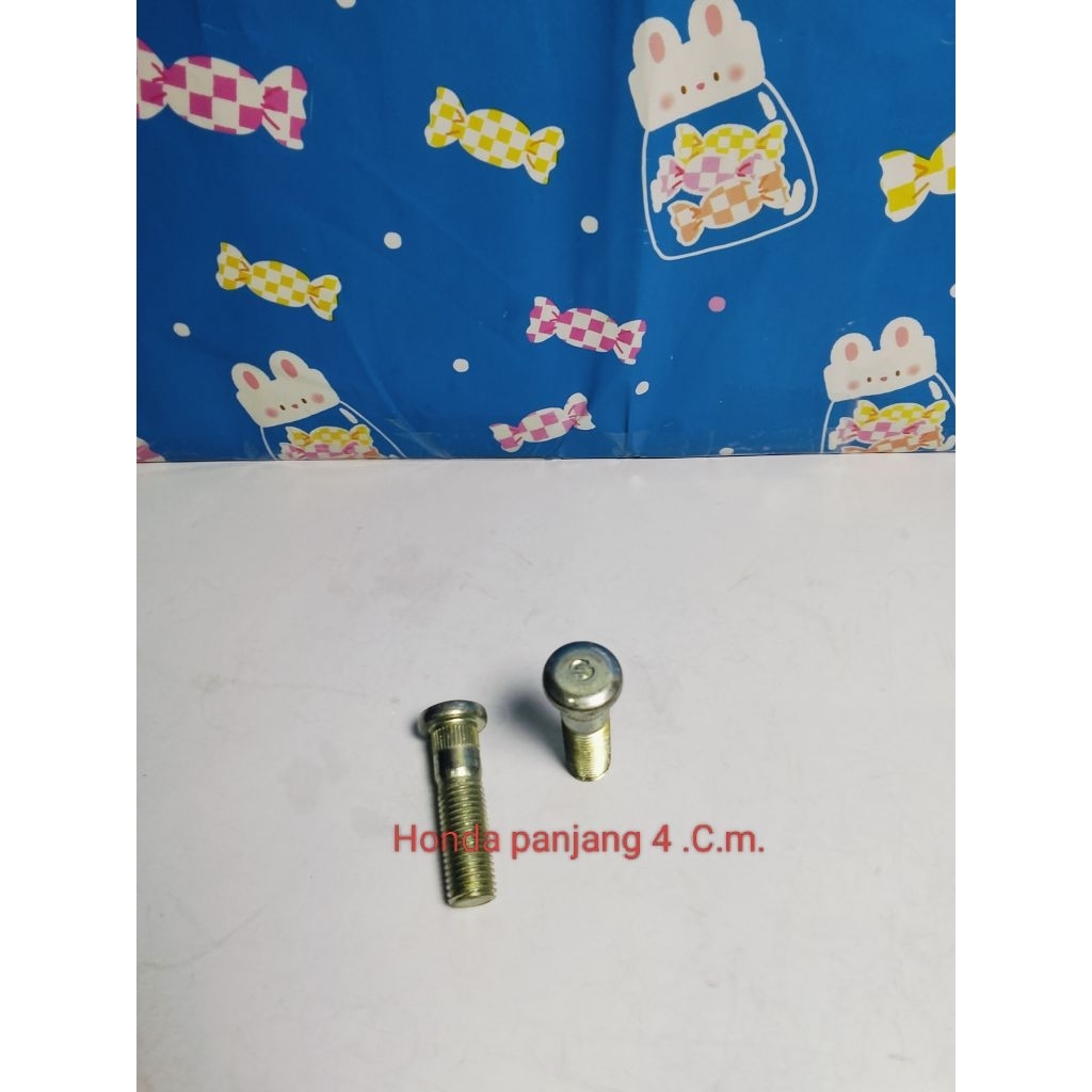 BAUT RODA HONDA JASS RS MOBILLIO BRIO PANJANG  4 C.M. SEPASANG ORIGINAL ASLII