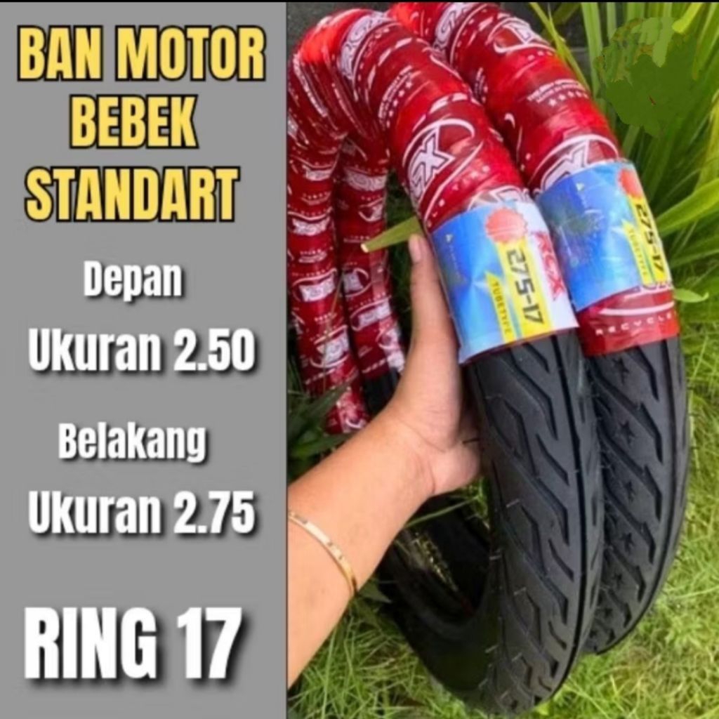 BAN LUAR RING 17 UNTUK MOTOR BEBEK