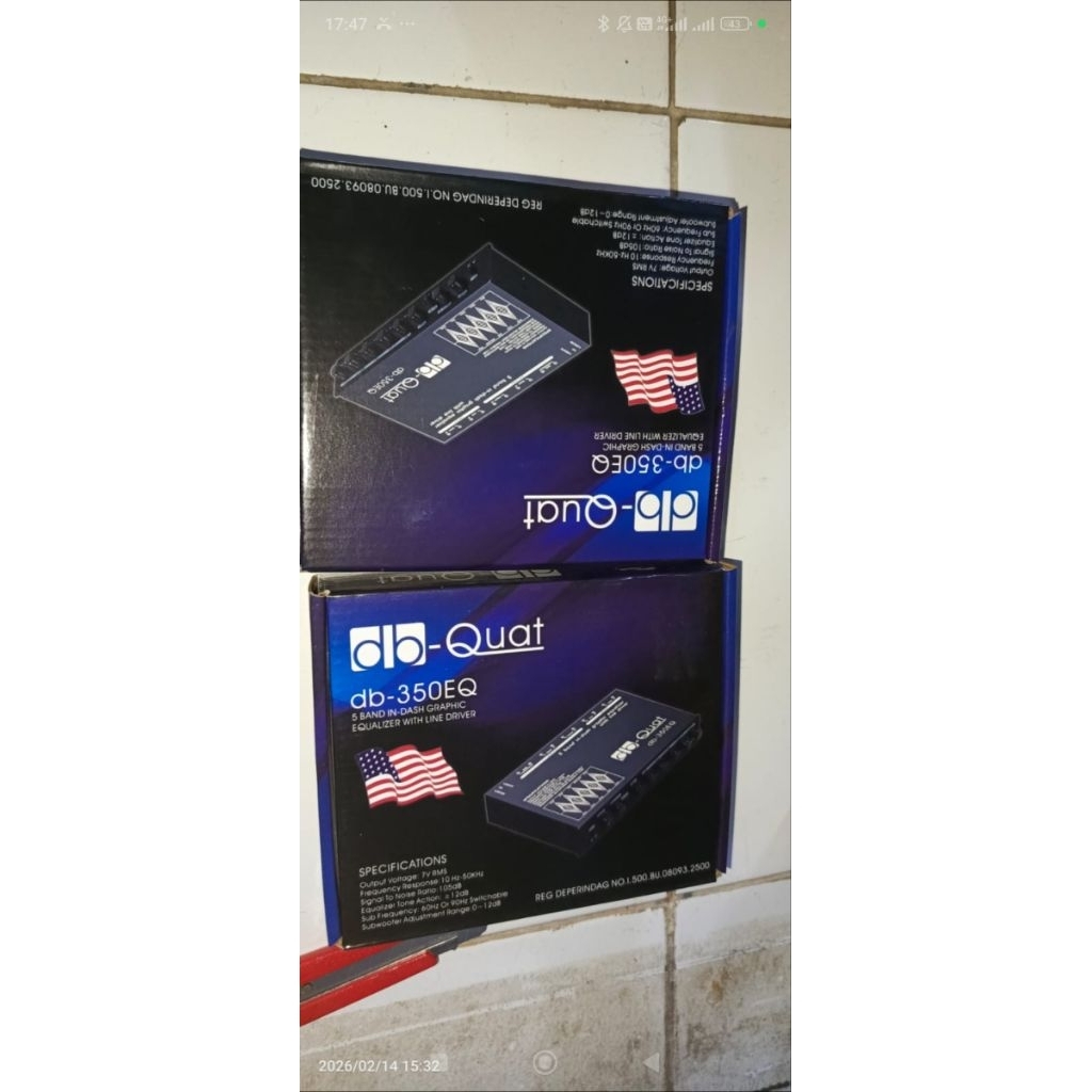 RH8027 parametrik parametric audio equalizer db-quat db-350eq  setara carman plus mp3 usb eq 8s by P