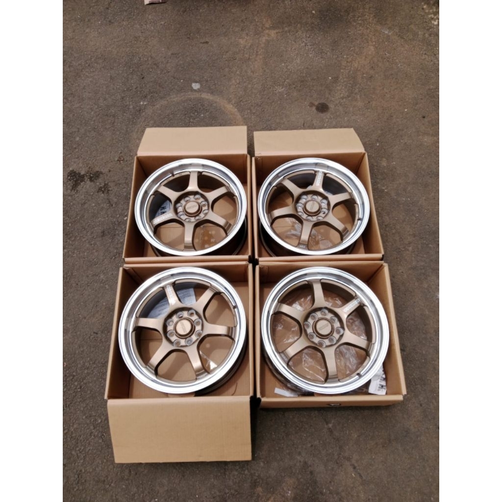 Velg Racing JDM Rays Te37 R16 Pcd 8x114/100 Lebar 7 Et 42 Glossy Bronze