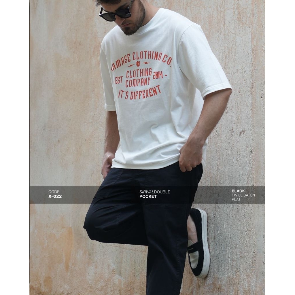 SAMASE SIRWAL DOUBLE POCKET X022 BLACK ARMY