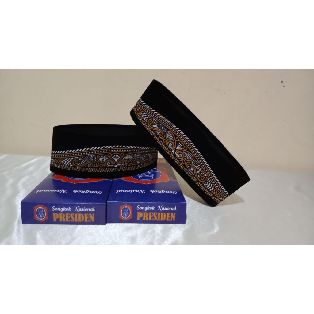 Peci Songkok Motif Batik Halus - Presiden