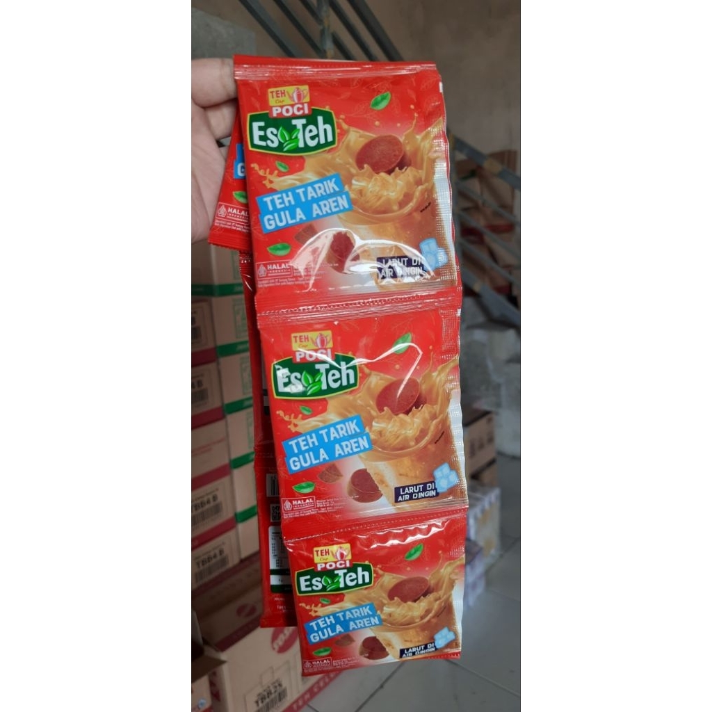 Teh Poci Teh Tarik Gula Aren Renceng Isi 10 Sachet