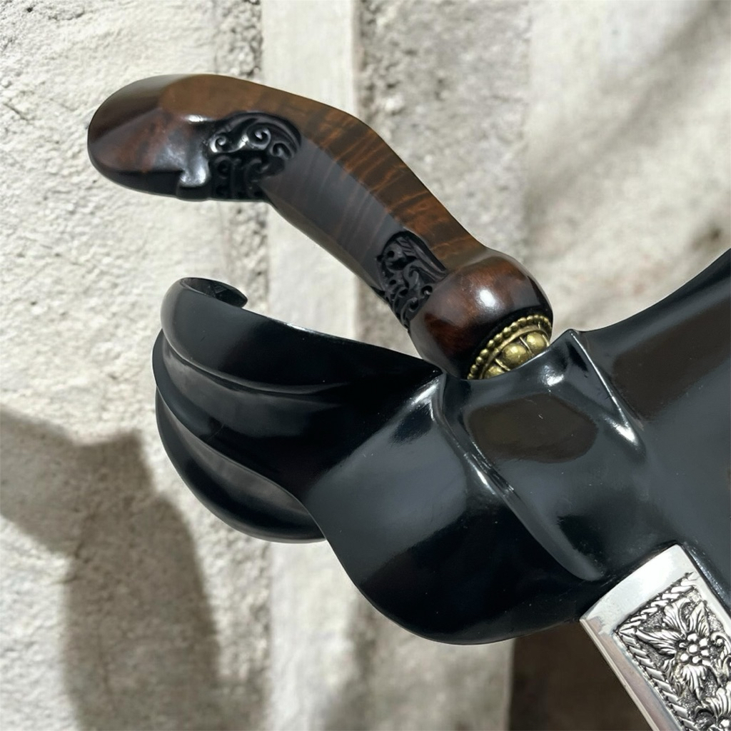 Fullset Warangka Ladrang Surakarta Kayu Ebony Hitam Original