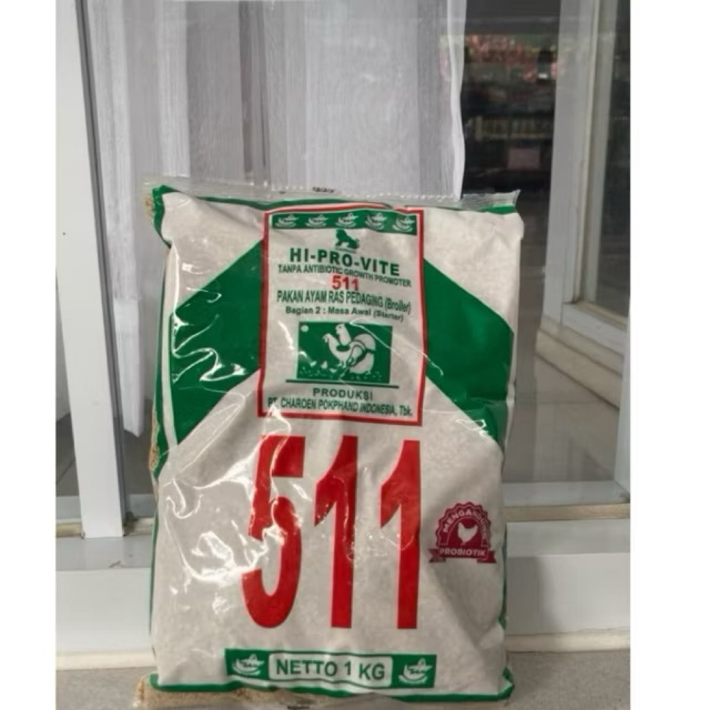 pakan ayam PUR 511 HI PRO VITE kemasan original 1kg