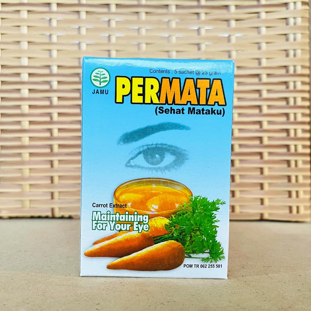 10 Sachet Jamu Permata Sehat Mataku - Ekstrak Wortel, Membantu Memelihara Kesehatan Mata