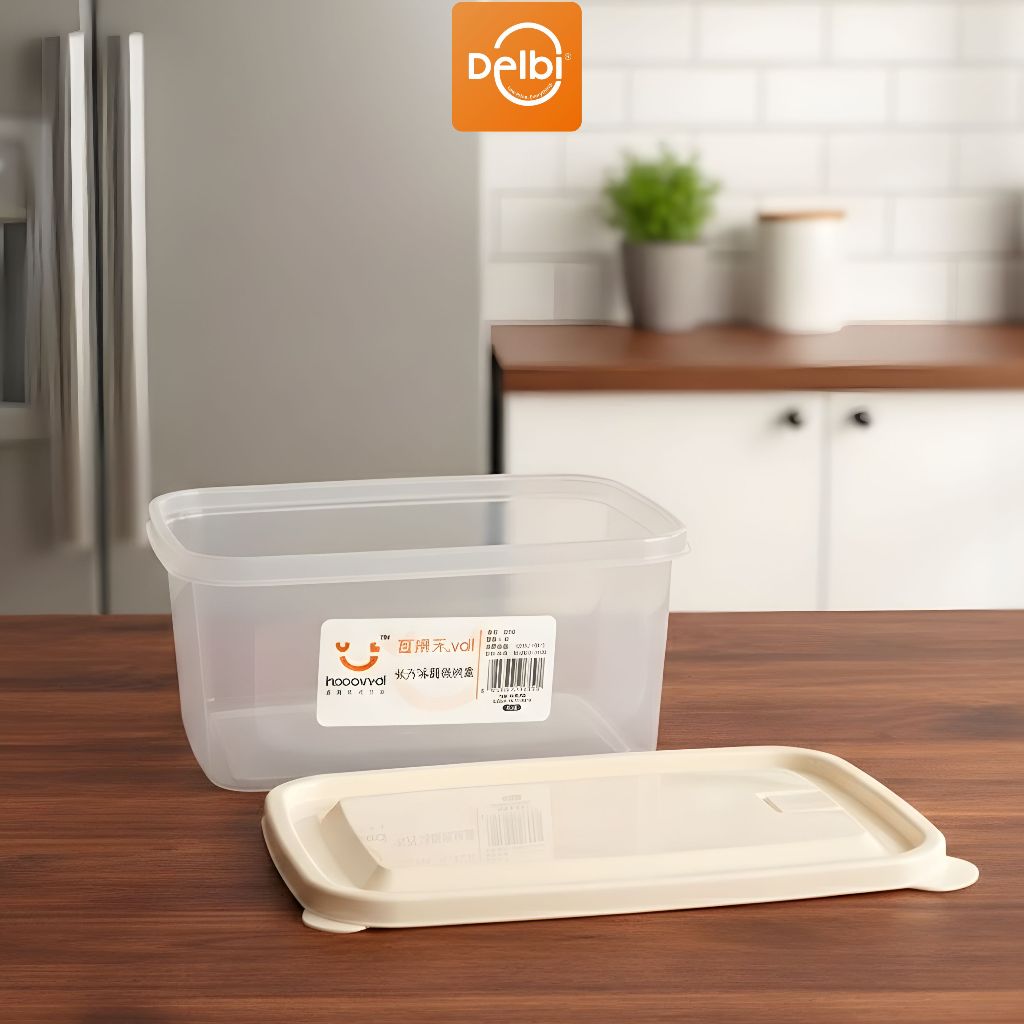 DELBIHOUSE - (8373) BOX CONTAINER FOOD TEMPAT PENYIMPANAN MAKANAN BEKU THINWALL TEBAL