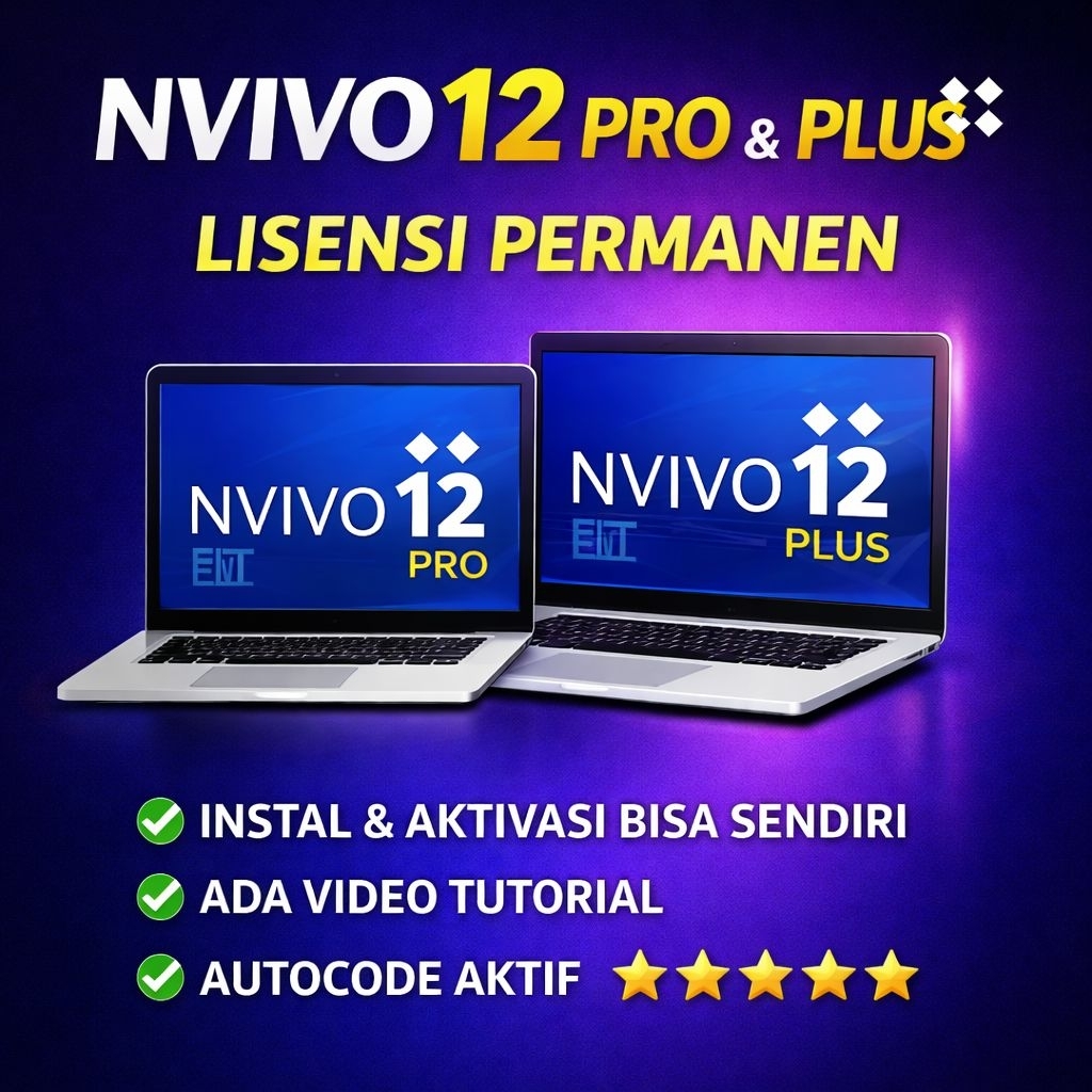 NVIVO 12 Pro Plus Software Kualitatif LIFETIME WIN & MAC