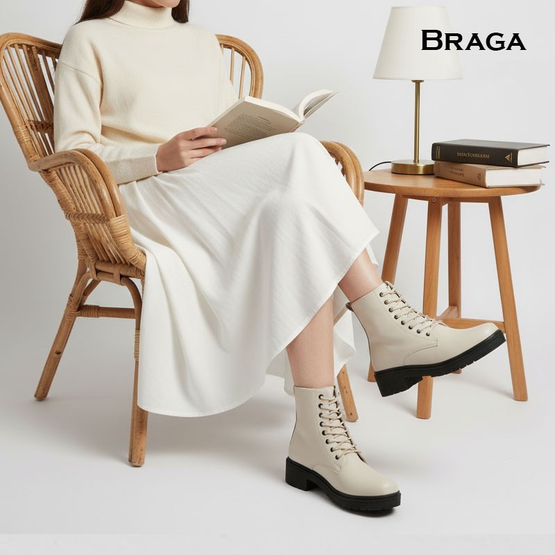 CUCI GUDANG BRAGA DANIELA SERIES B 2941 - SEPATU BOOTS WANITA FORMAL CASUAL KULIAH KERJA KANTOR