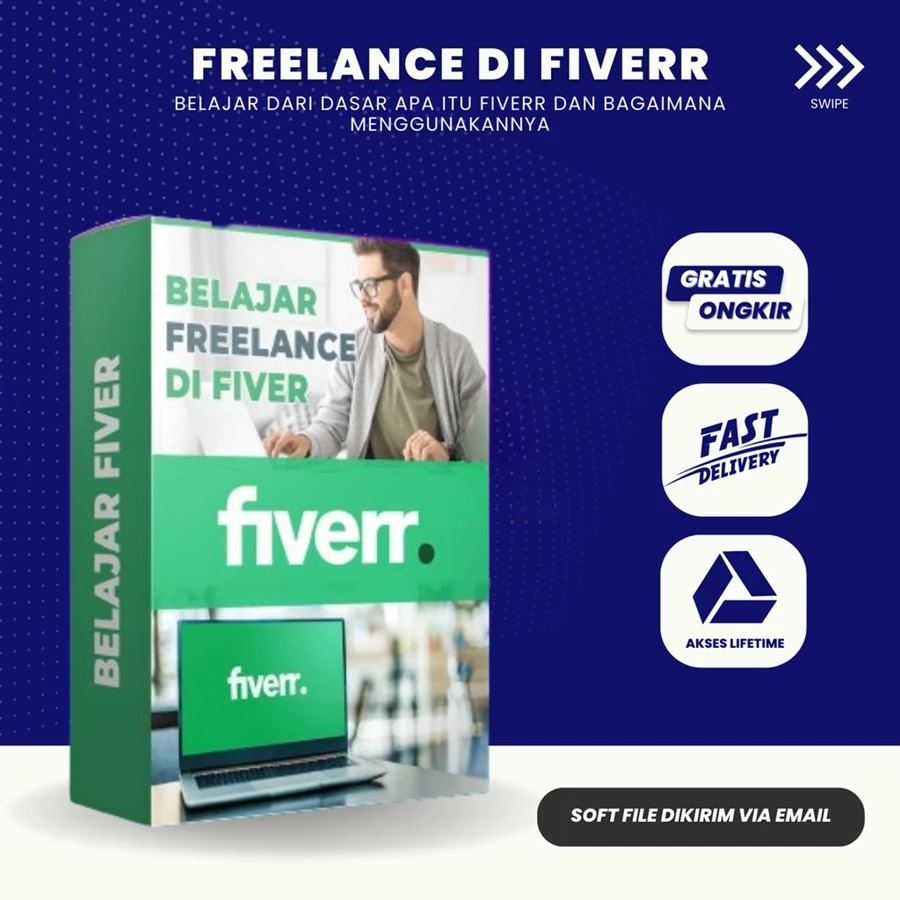 ECOURSE KELAS FIVERR - Panduan Belajar Fiver Step By Step Lengkap Dari Pemula Sampai Mahir