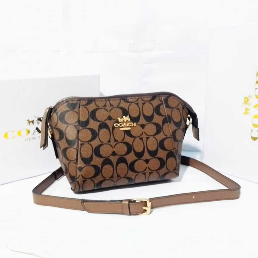 Sling Bag COC Antigona Mini Signature brown Tas Selempang Wanita