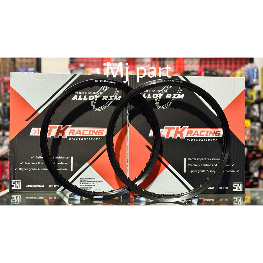 Velg TK Racing 140/160 Ring 17 Black Glossy