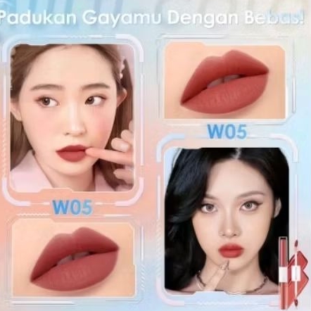 FOCALLURE 2in1 Liquid Lipstik MATTE Dua Stick Tahan Lama ORIGINAL
