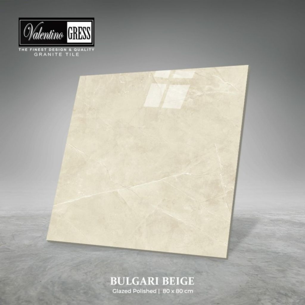 Granite 80x80 Valentino Gress Bulgari Beige | Glazed Polish | isi 4 PCS