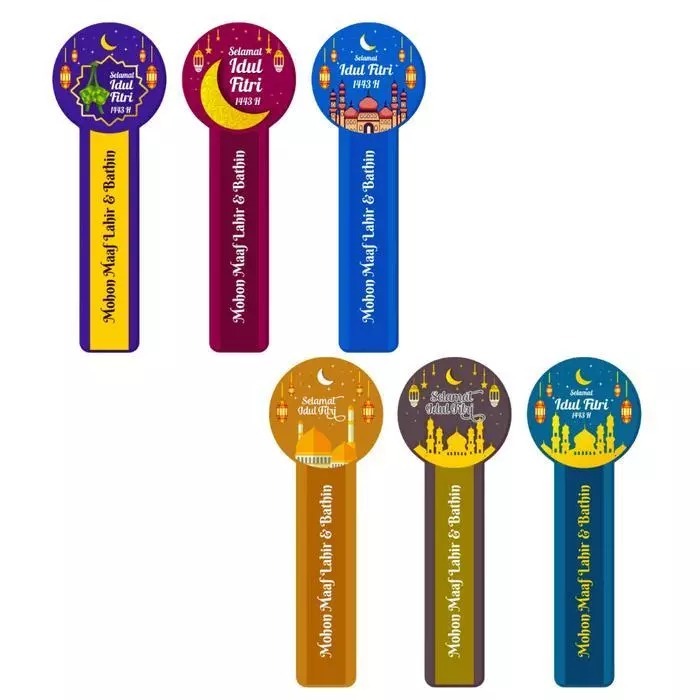 Stiker Segel Lebaran Isi 22 Pcs Sticker Tidak Mudah Robek