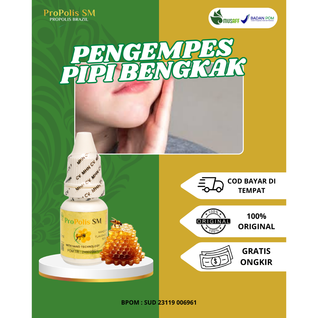 Obat Gusi Turun - Obat Gusi Bengkak Sakit, Obat Kumur Untuk Gusi Turun Ke Bawah Propolis SM