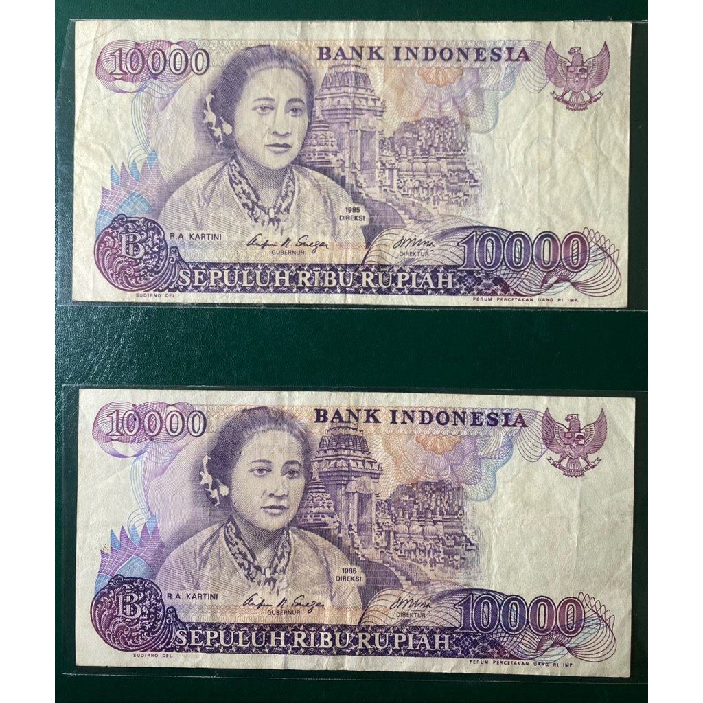 Uang Kuno 10000 Kartini 1985