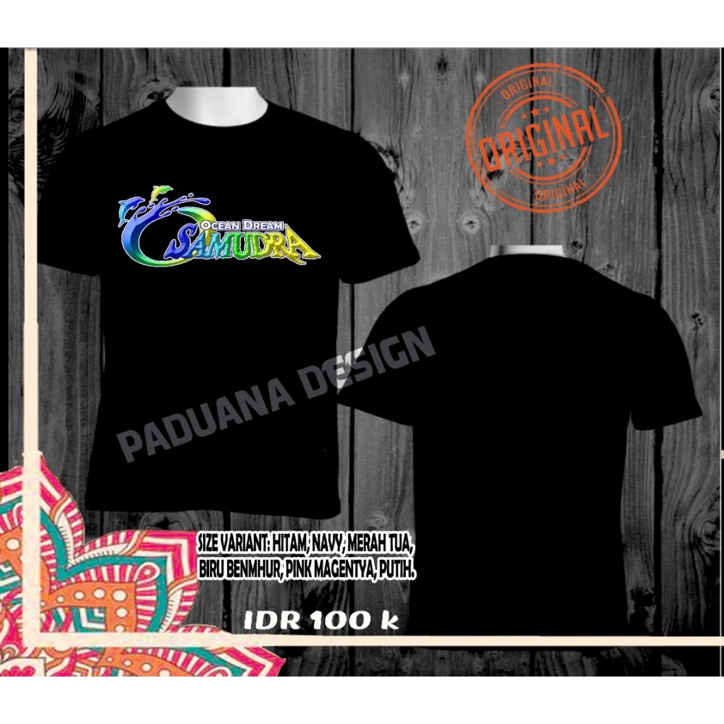 Kaos Ocean Samudra Ancol  Unisex Cotton Combed 24s Adem Lembut Kaos Traveling Oleh-Oleh Wisata Ancol