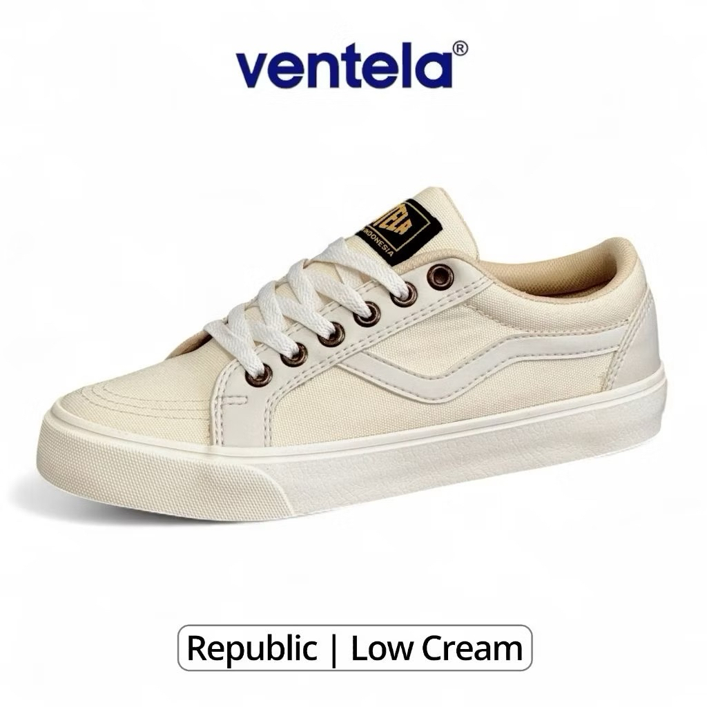 Ventela Sepatu Vantela Republic Cream Original 100%