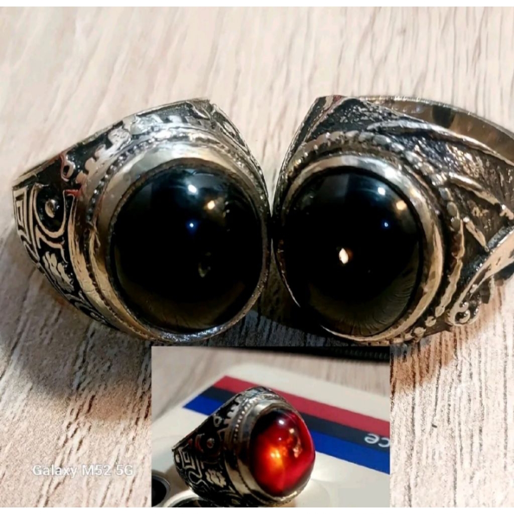 Cincin Combong Wulung Senter Merah Asli Natural