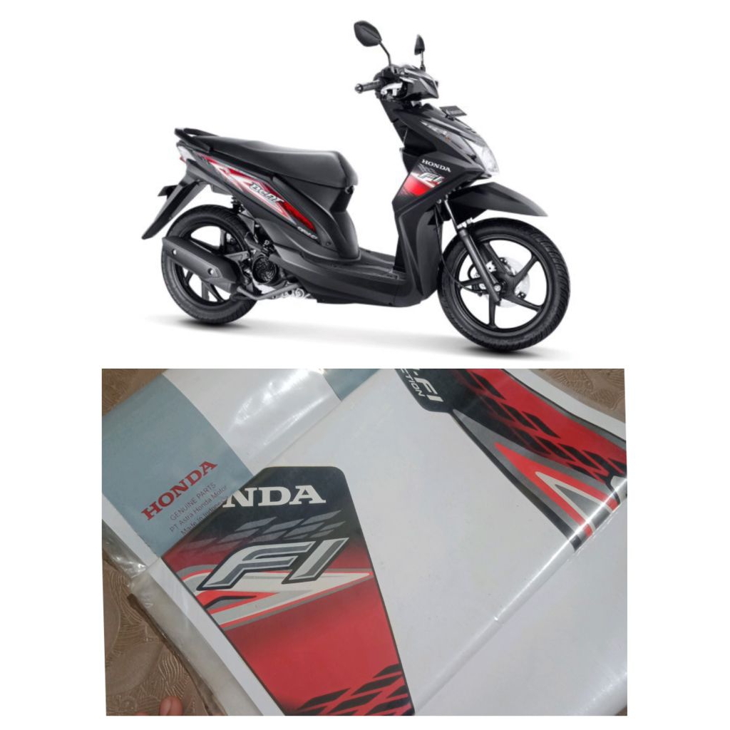 Striping Honda Beat Fi 2014 Original Fullbody