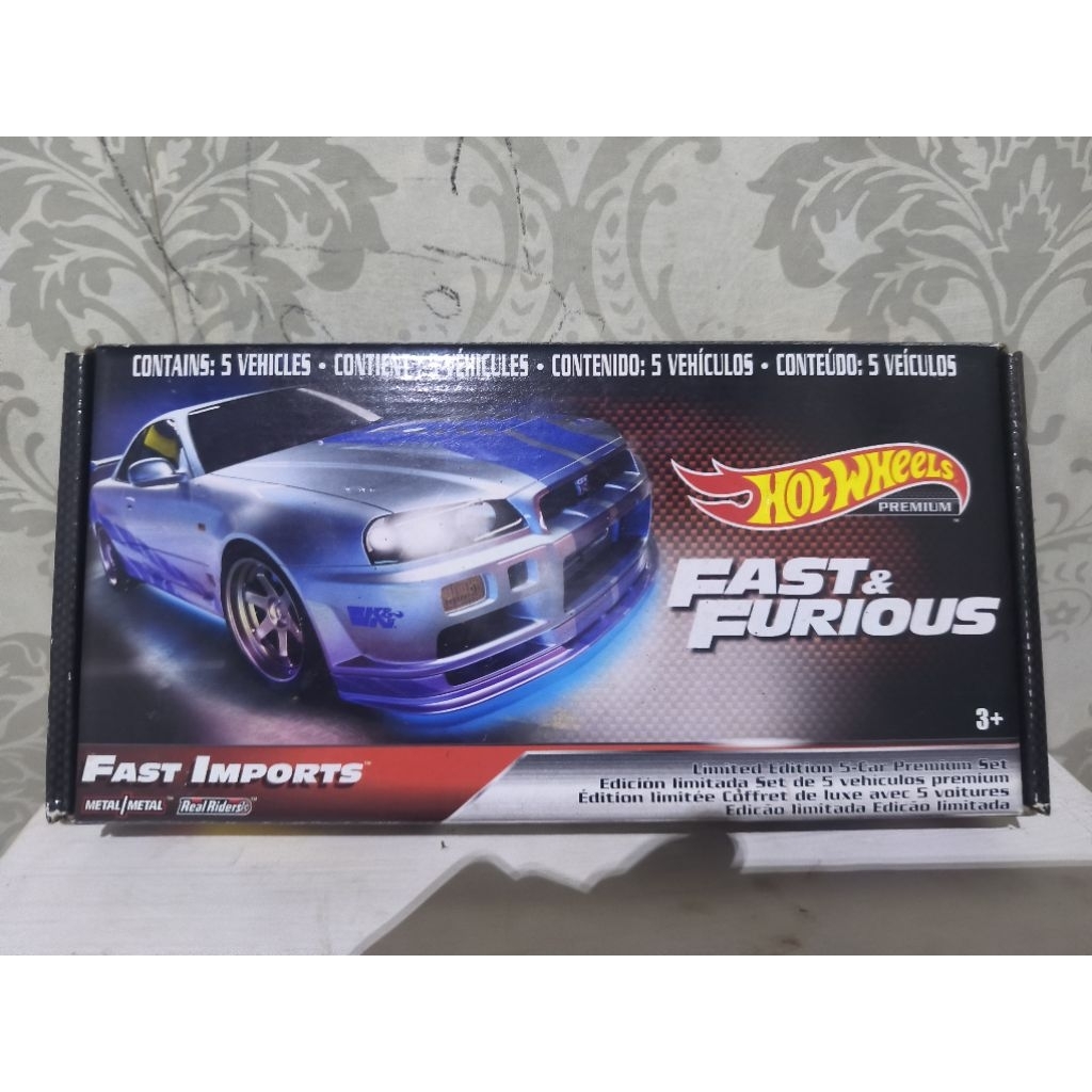 (Box Only) Box Hotwheels Fast and Furious Fast Imports