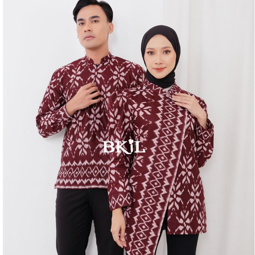 Baju Batik Couple Atasan Batik Kerja Kantor Modern Songket Puffy Baju Batik Couple Modern Adem Elega